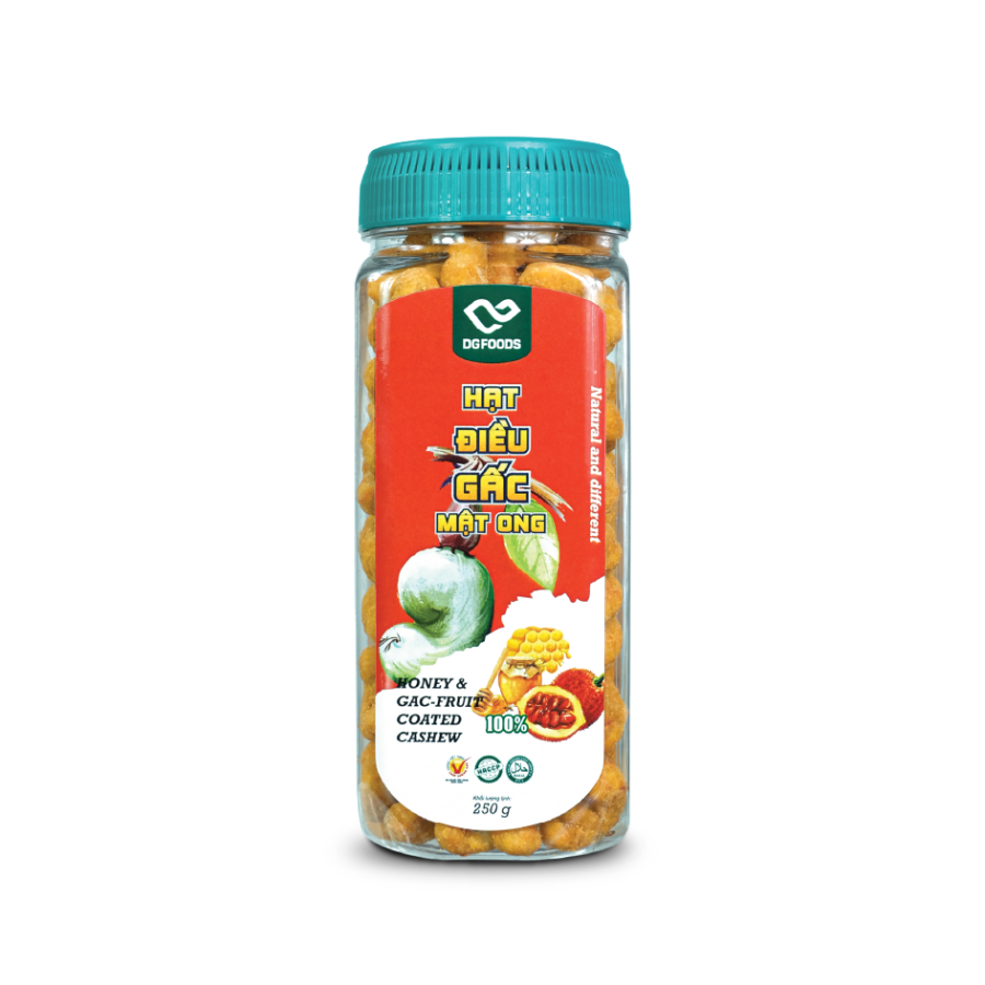 Hạt Điều Gấc Mật Ong 250g